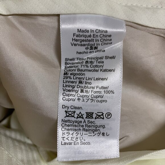 J Crew Ludlow Linen Blend Dress Pants Slim Fit Light Beige Summer Wedding 31x32 - Picture 8 of 9